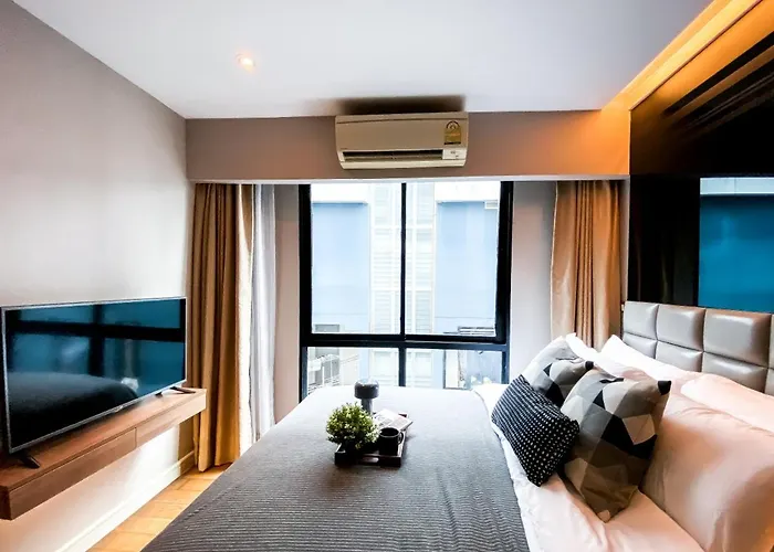 Exquisite Modern 1br - Ultra Fast Wifi - Bts Thong Lo 펜션 방콕