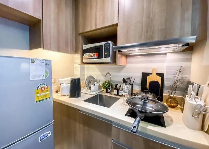 펜션 Exquisite Modern 1br - Ultra Fast Wifi - Bts Thong Lo 방콕